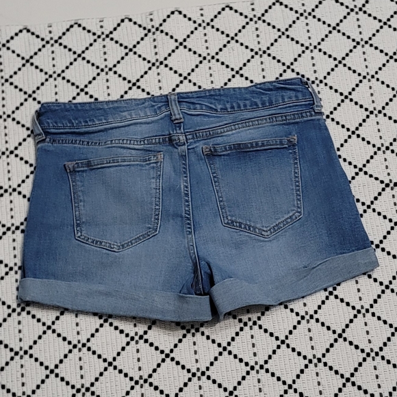 Celebrity Pink Medium Wash Cuffed Denim Shorts - Picture 7 of 7